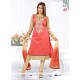 Exquisite Chanderi Rose Pink Readymade Suit