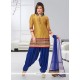 Congenial Gold Embroidered Work Readymade Suit