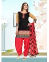 Astounding Chanderi Embroidered Work Readymade Suit