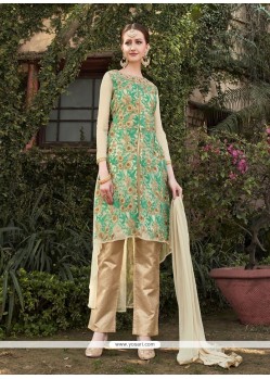 Ideal Resham Work Pant Style Suit