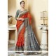Incredible Multi Colour Silk Printed Saree