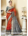 Incredible Multi Colour Silk Printed Saree