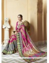 Prominent Multi Colour Print Work Silk Printed Saree