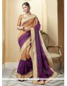 Gleaming Silk Multi Colour Printed Saree