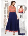 Navy Blue Georgette Readymade Suit