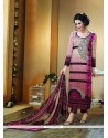 Flawless Fancy Fabric Multi Colour Print Work Designer Straight Salwar Kameez