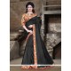 Immaculate Bhagalpuri Silk Black Printed Saree
