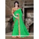 Adorable Green Printed Saree