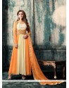 Gilded Orange Resham Work Anarkali Salwar Kameez