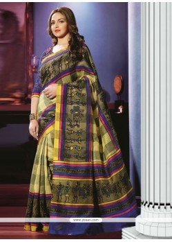 Excellent Multicolor Art Silk Casual Saree