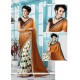 Dignified Multi Colour Print Work Georgette Printed Saree