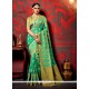 Vibrant Green Trendy Saree