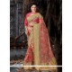 Perfervid Rose Pink Embroidered Work Traditional Saree