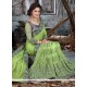 Compelling Faux Crepe Patch Border Work Designer Traditional Sarees