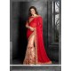 Immaculate Red Classic Designer Saree