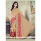 Orphic Embroidered Work Faux Chiffon Trendy Saree