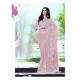 Ideal Embroidered Work Pink Classic Saree