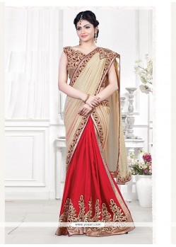 Radiant Abstract Print Work Designer Traditional Sarees