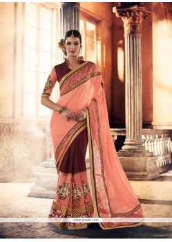 Conspicuous Patch Border Work Designer Traditional Sarees