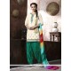Impeccable Cotton Lace Work Punjabi Suit