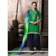 Snazzy Cotton Embroidered Work Punjabi Suit