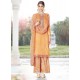 Beautiful Orange Designer Palazzo Salwar Suit