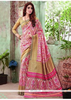 Striking Multi Colour Printed Saree