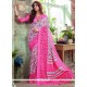 Dashing Art Silk Pink Printed Saree