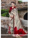 Immaculate Georgette Multi Colour Printed Saree