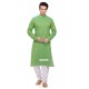Green Eid Wear Indian Punjabi Kurta Pajama In Cotton