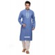 Blue Traditional Indian Reaymade Kurta Pajama In Art Silk