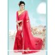 Preferable Hot Pink Georgette Casual Saree