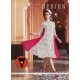 Magnetic Print Work Georgette Off White Party Wear Kurti