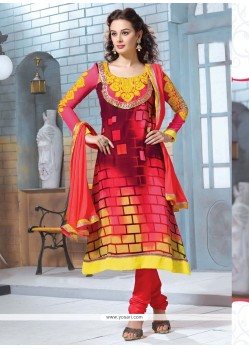 Glorious Multicolor Churidar Salwar Suit