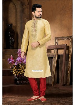 Designer Indian Punjabi Churidar Kurta In Gold