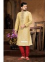 Designer Indian Punjabi Churidar Kurta In Gold