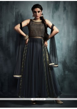 Unique Embroidered Work Net Anarkali Salwar Kameez