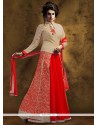 Girlish Art Silk Patch Border Work Long Choli Lehenga