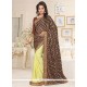 Intriguing Lace Work Designer Half N Half Saree