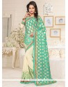 Exquisite Georgette Lace Work Designer Saree