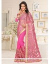 Elite Embroidered Work Designer Saree