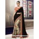 Enthralling Georgette Lace Work Classic Saree