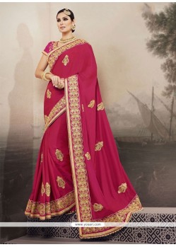 Groovy Embroidered Work Silk Traditional Saree