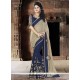 Imperial Faux Chiffon Embroidered Work Classic Designer Saree