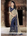 Imperial Faux Chiffon Embroidered Work Classic Designer Saree