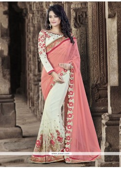 Tempting Embroidered Work Net Designer Traditional Sarees