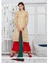 Sophisticated Georgette Beige Designer Palazzo Salwar Kameez