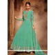 Pleasing Fancy Fabric Patch Border Work Anarkali Salwar Kameez