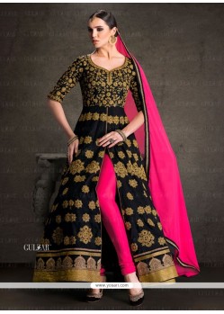 Exquisite Banglori Silk Black Designer Salwar Suit