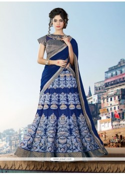 Intrinsic Blue Designer Lehenga Choli